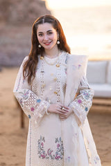 Qalamkar-3 PC Winter Dhanak Embroidred - V029