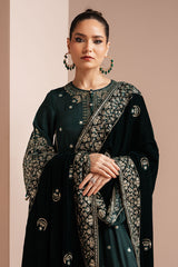 Cross stitch-3 PC Winter Dhanak Embroidred - V030