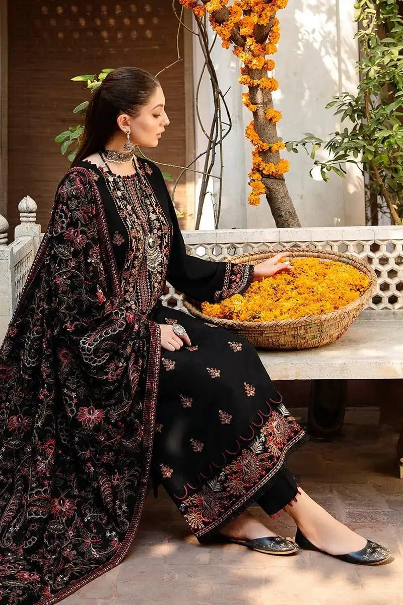 Ramsha -3 PC Winter Dhanak Embroidred - V032
