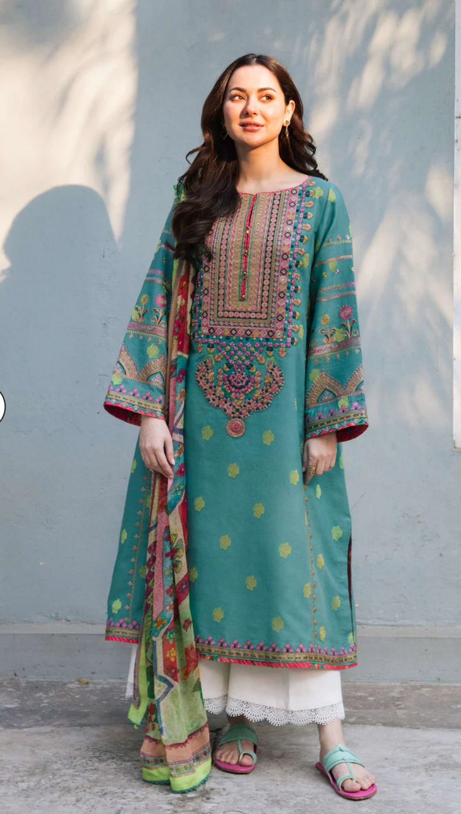 Coco by Zara SHAH Jahan-3 PC Winter Dhanak Embroidred - V034