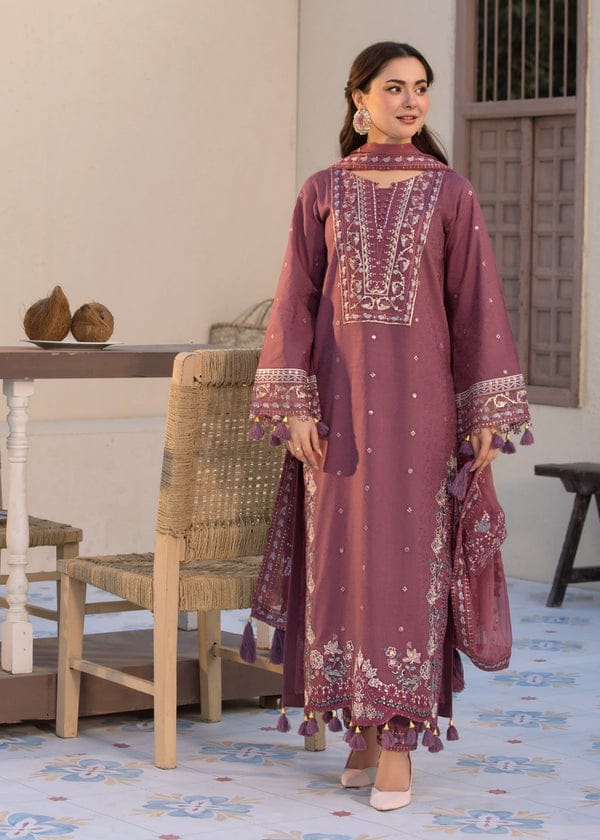 Aizel-3 PC Winter Dhanak Embroidred - V037