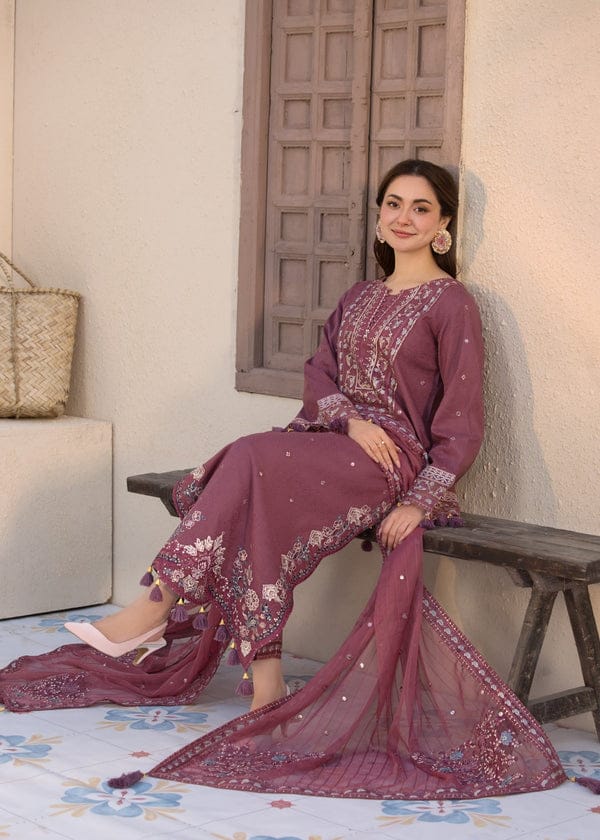 Aizel-3 PC Winter Dhanak Embroidred - V037
