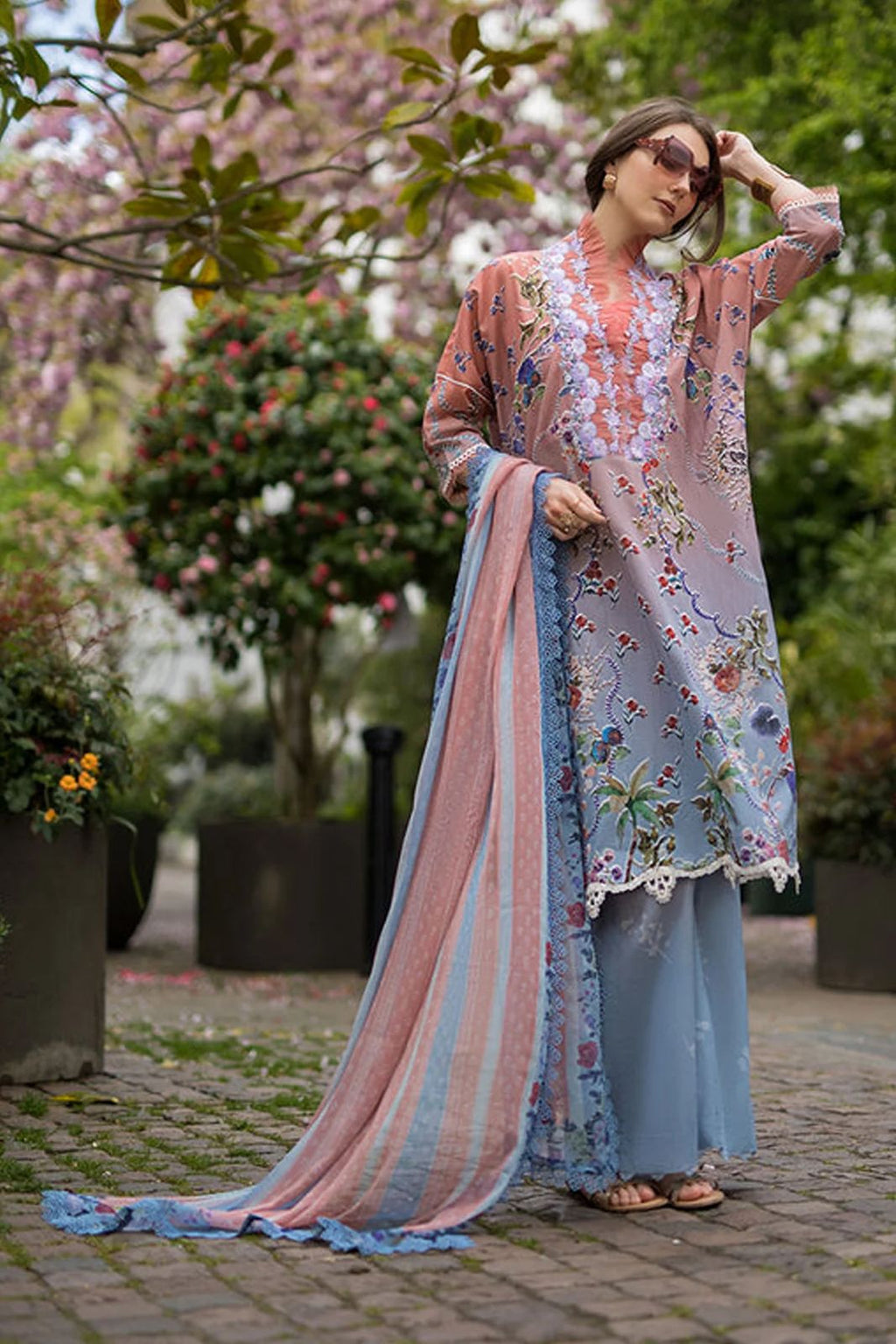 Sobia Nazir-3 PC Winter Printed Dhanak - V046