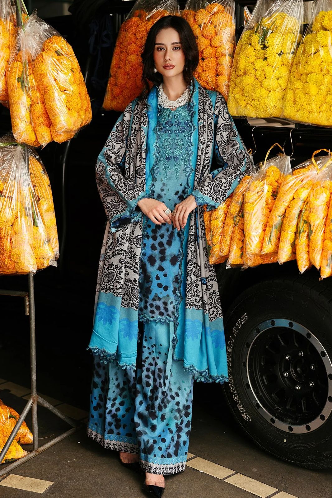 Sobia Nazir-3 PC Winter Printed Khaddar - V047