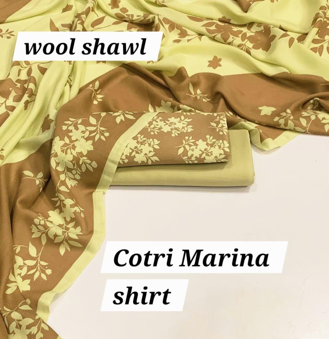 Marina-3 PC Winter Printed Marina-V069