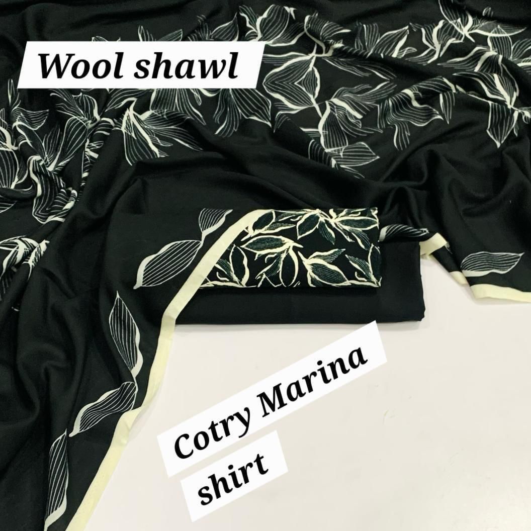 Marina-3 PC Winter Printed Marina-V074