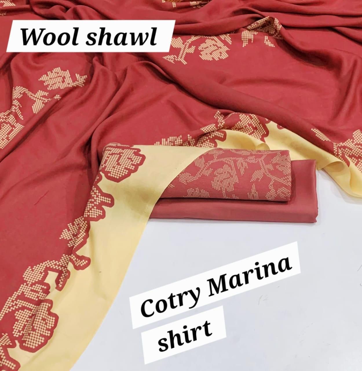 Marina-3 PC Winter Printed Marina-V063