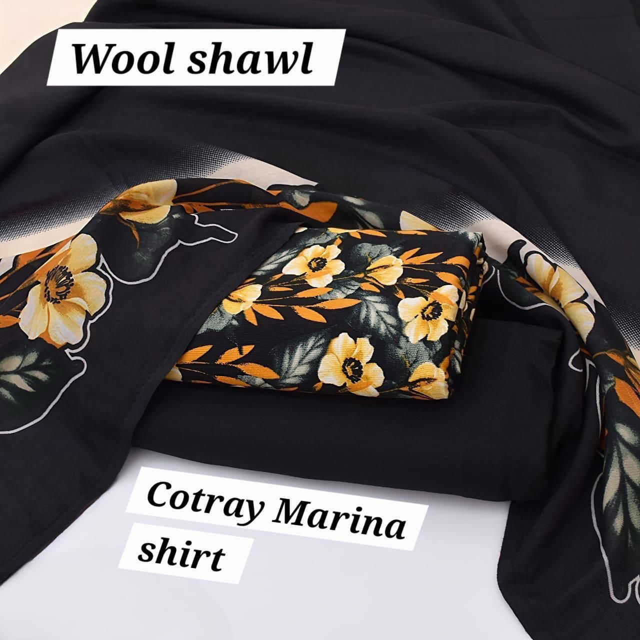 Marina-3 PC Winter Printed Marina-V061