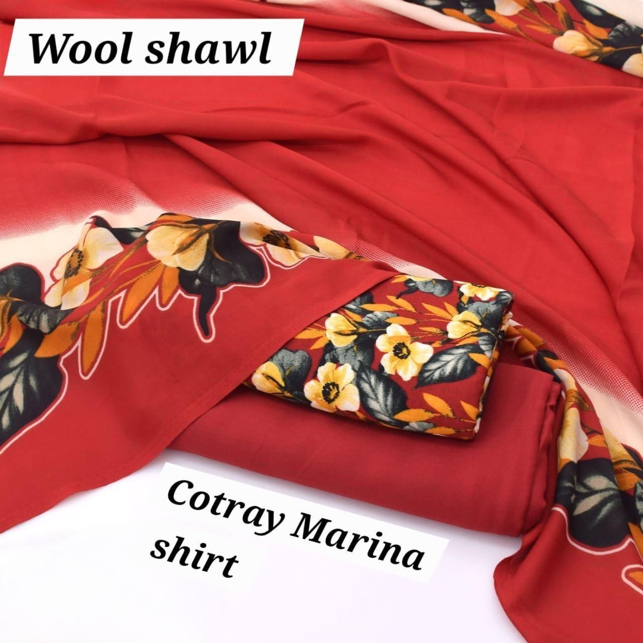 Marina-3 PC Winter Printed Marina-V060