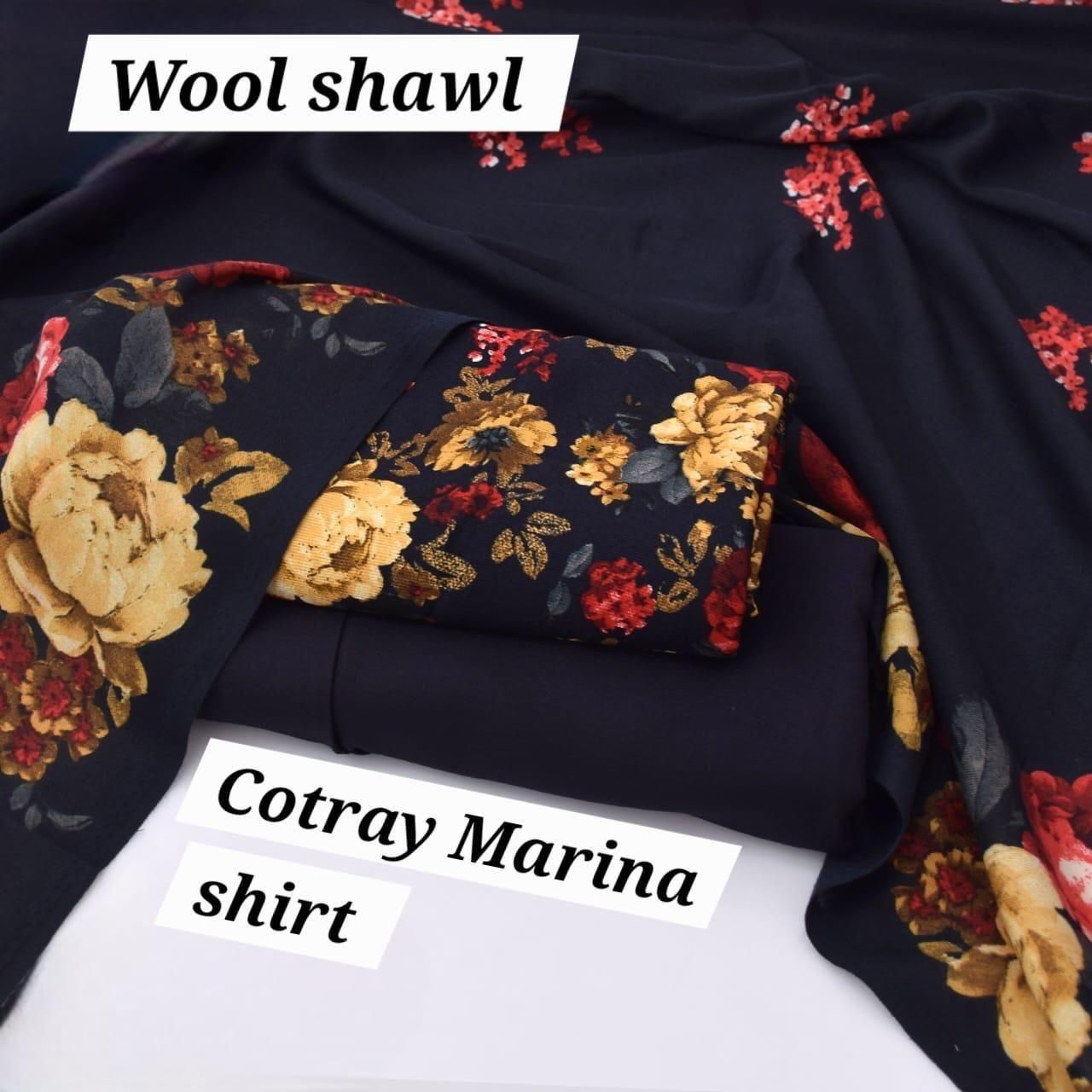 Marina-3 PC Winter Printed Marina-V057