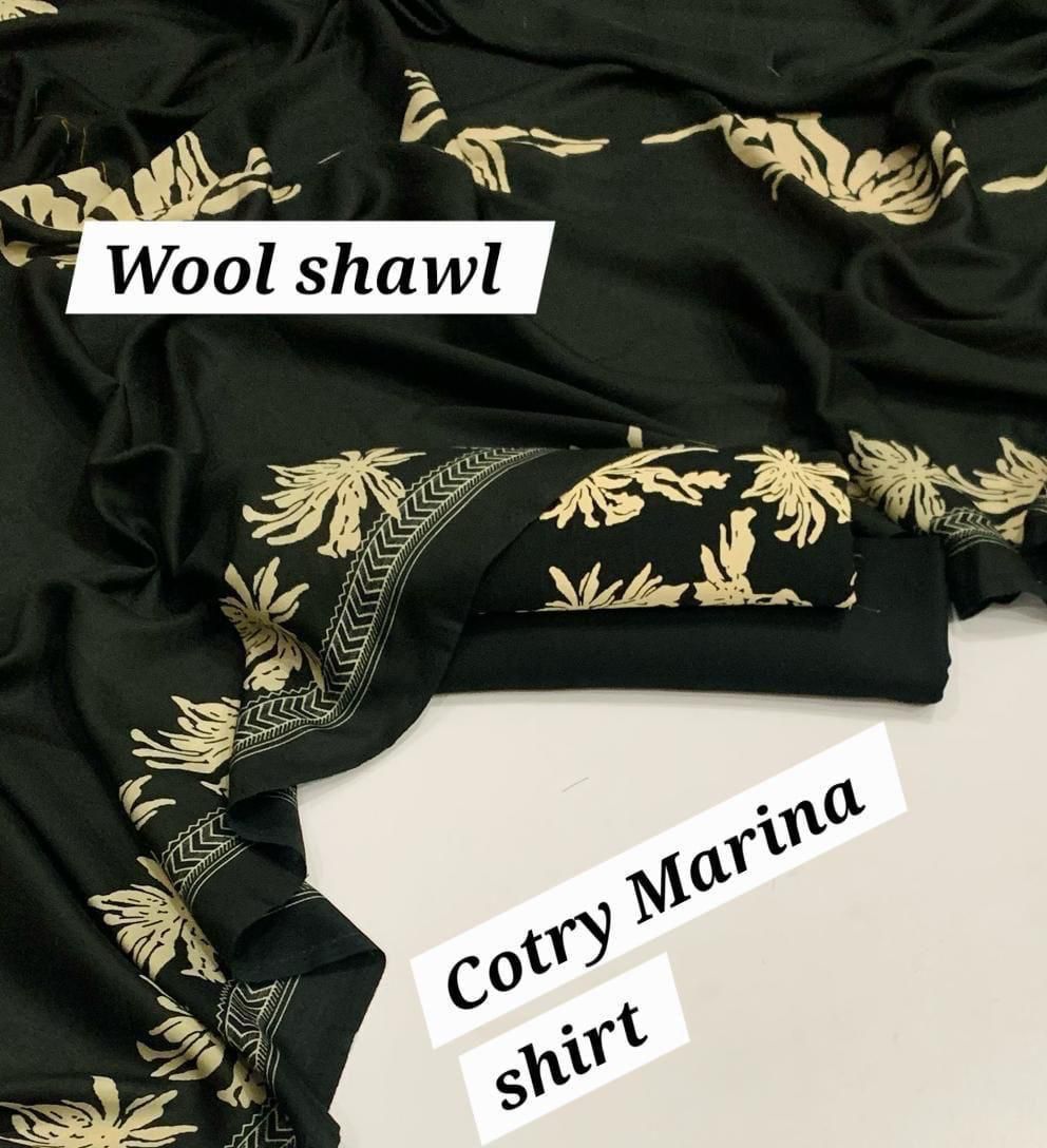 Marina-3 PC Winter Printed Marina-V056