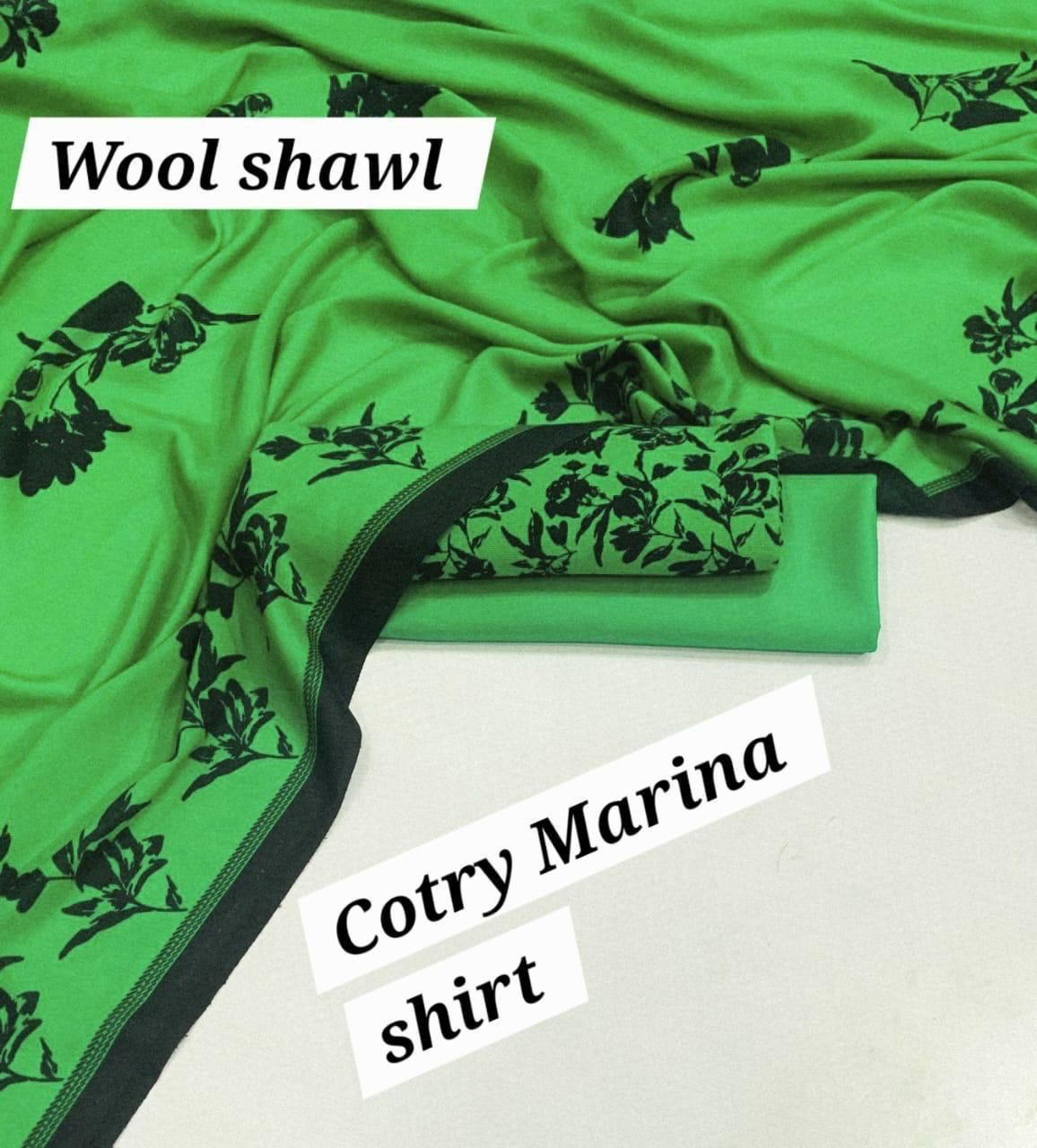 Marina-3 PC Winter Printed Marina-V052