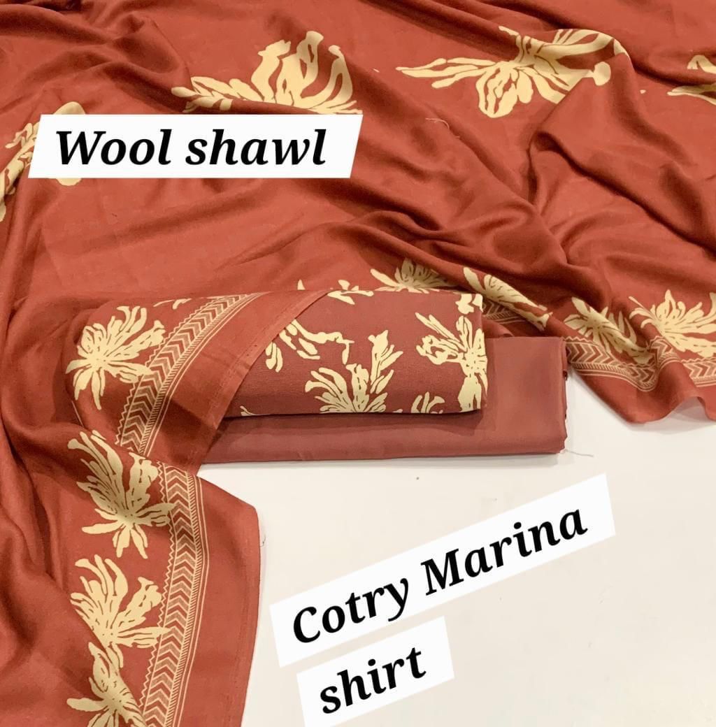 Marina-3 PC Winter Printed Marina-V050